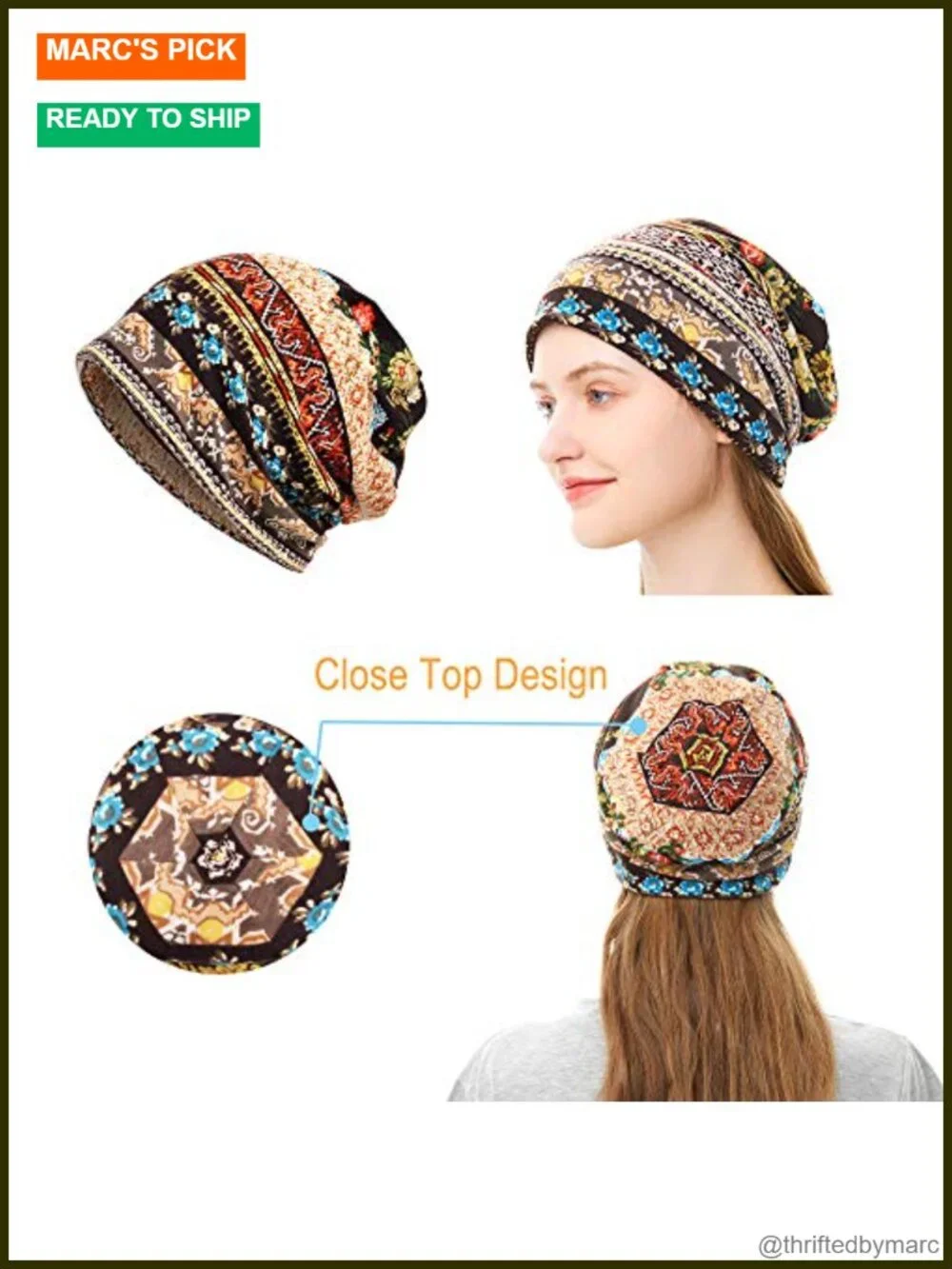 Double Layer Slouchy Beanie Soft Lightweight Running Skull Hat Unisex